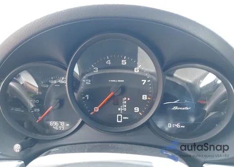 2016 Porsche Boxster Black Edition from USA, damaged, VIN WP0CA2A80GS120874